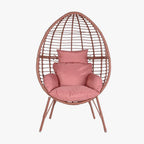 Cadeirão de Exterior em Rattan Rosa | Coleção BLUSH - Gato Preto