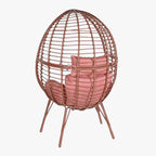 Cadeirão de Exterior em Rattan Rosa | Coleção BLUSH - Gato Preto