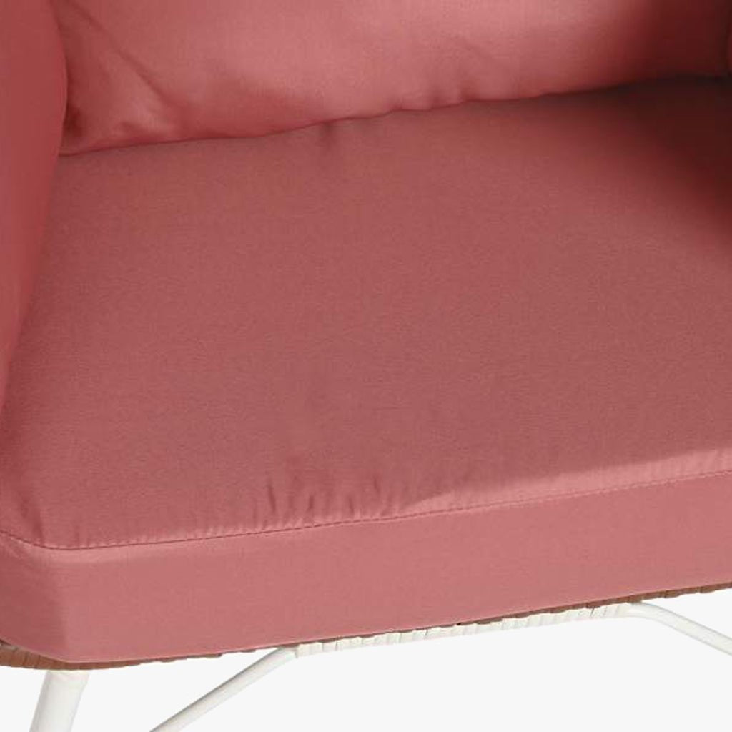 Cadeirão de Exterior em Rattan Rosa | Coleção BLUSH - Gato Preto