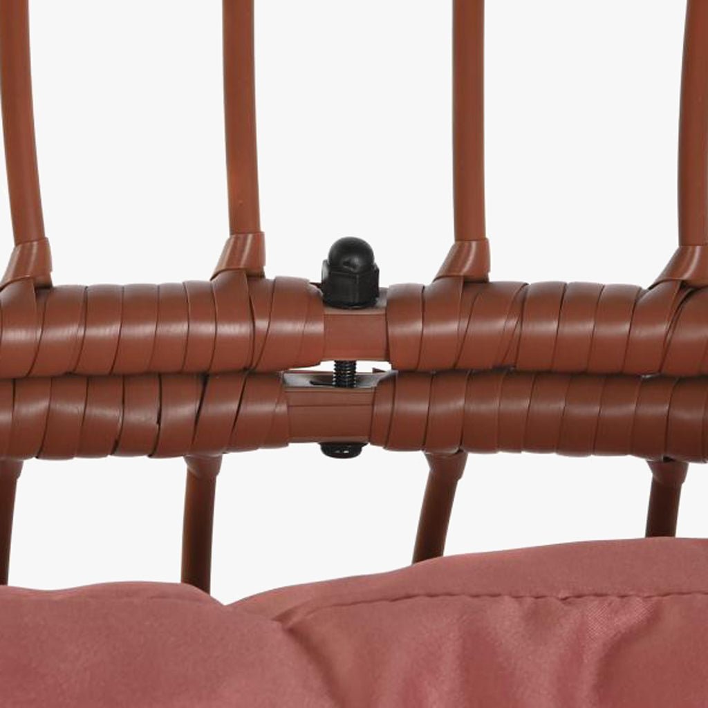 Cadeirão de Exterior em Rattan Rosa | Coleção BLUSH - Gato Preto