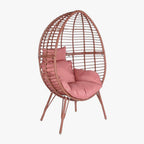 Cadeirão de Exterior em Rattan Rosa | Coleção BLUSH - Gato Preto