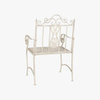 Cadeirão de Metal de Exterior 63,5x52x98 cm | Romantic Garden - Gato Preto