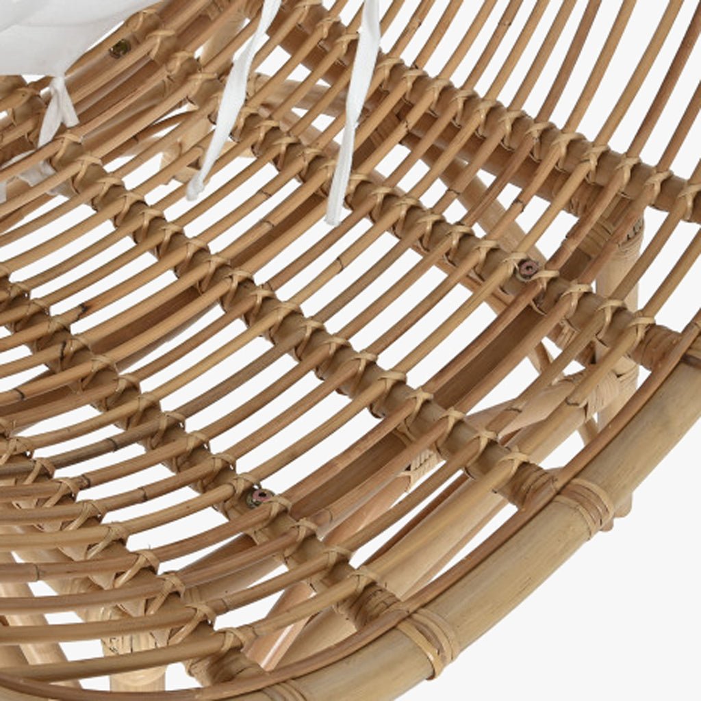 Cadeirão de Rattan Bambu 76x74x99 - Gato Preto