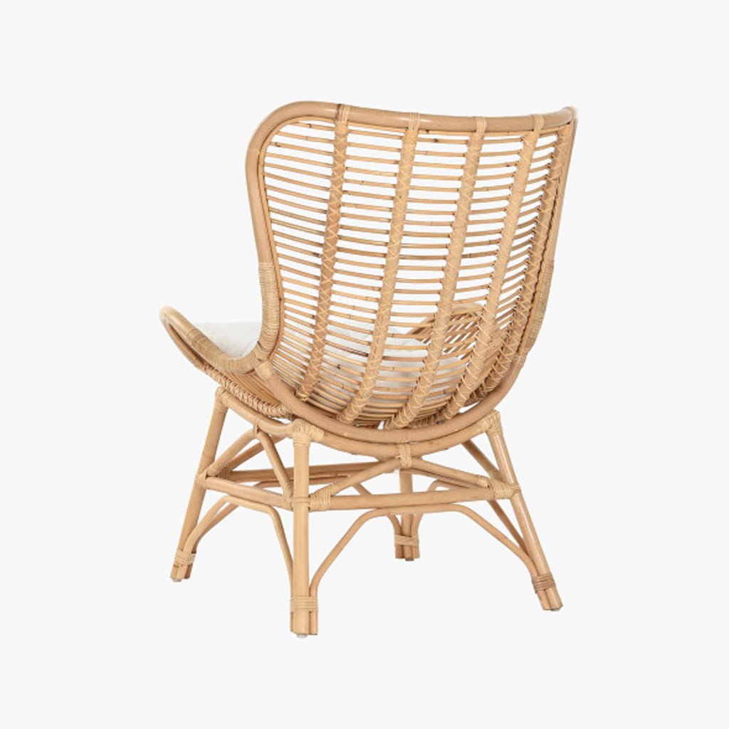 Cadeirão de Rattan Bambu 76x74x99 - Gato Preto