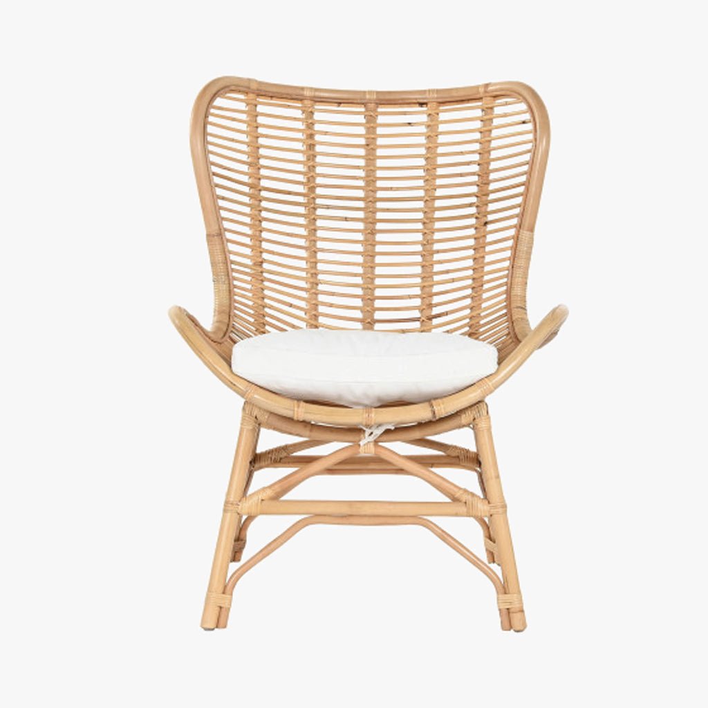 Cadeirão de Rattan Bambu 76x74x99 - Gato Preto