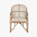 Cadeirão de Rattan e Bambu 58x61x87 - Gato Preto
