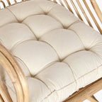 Cadeirão de Rattan e Bambu 58x61x87 - Gato Preto