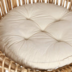 Cadeirão de Rattan e Bambu 70x70x74 - Gato Preto