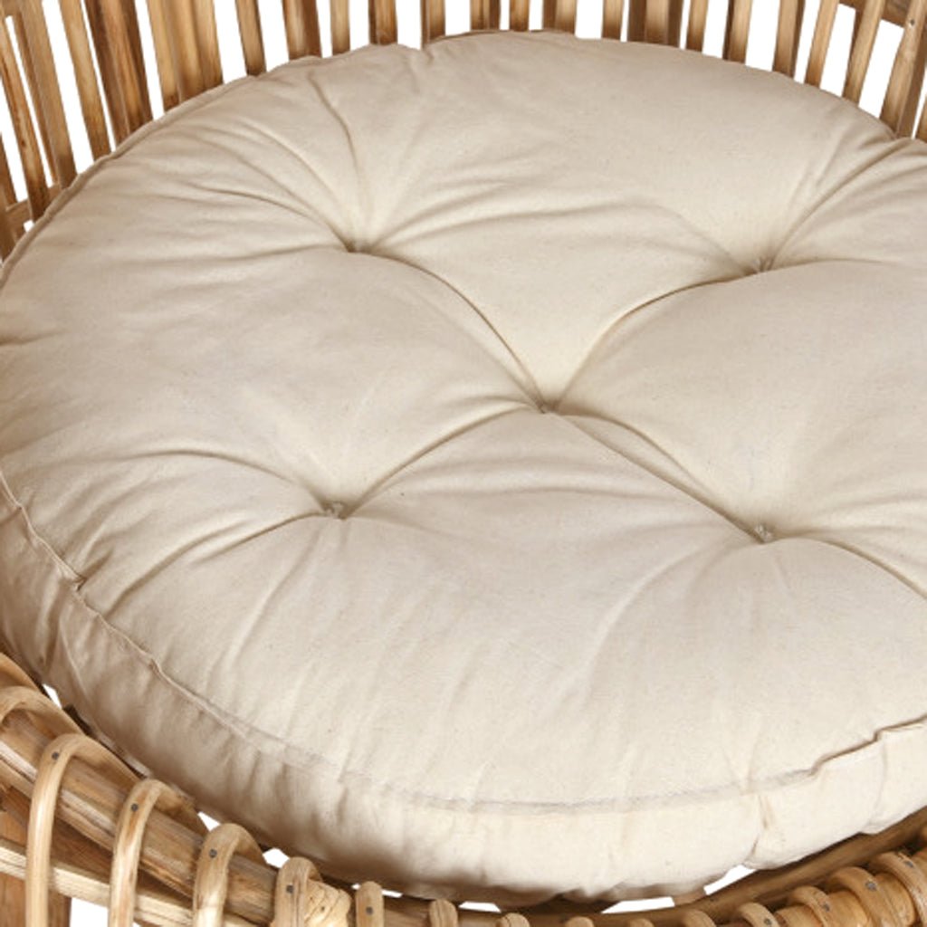 Cadeirão de Rattan e Bambu 70x70x74 - Gato Preto