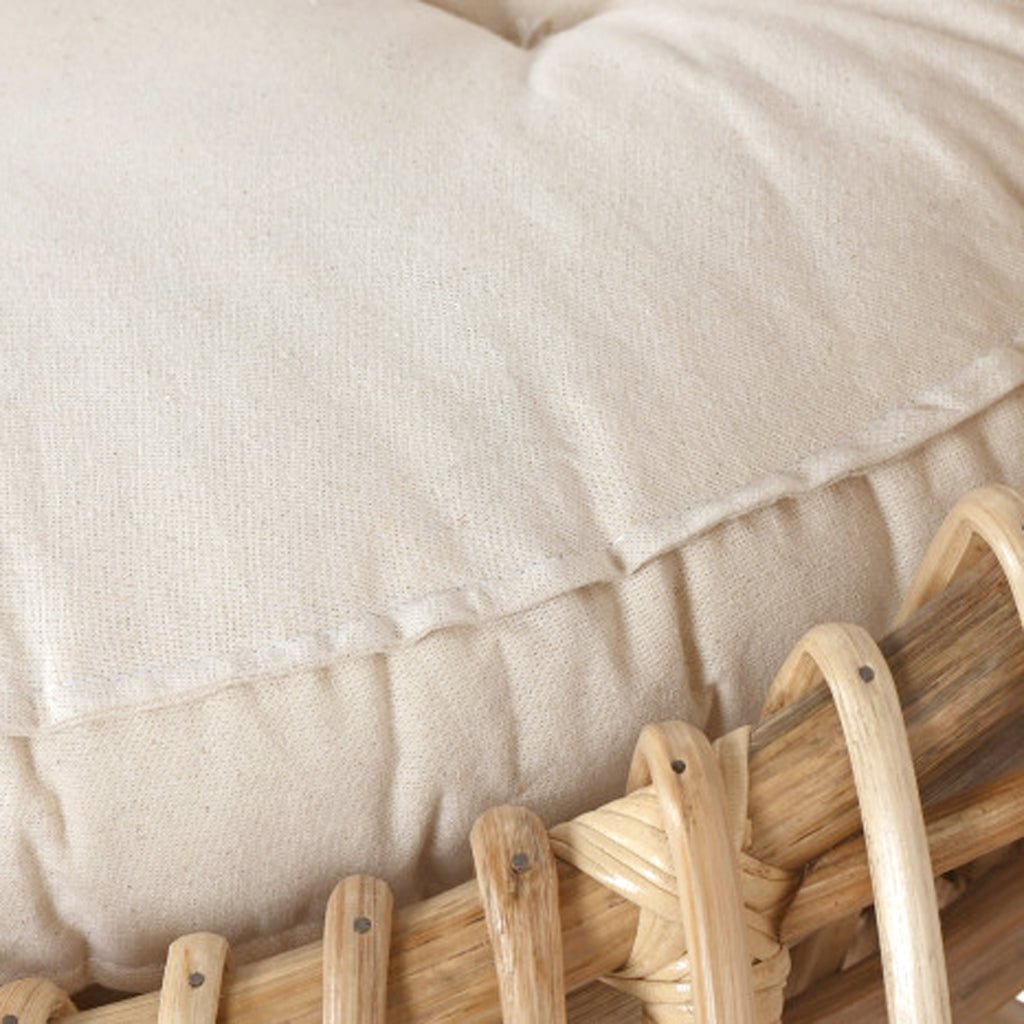 Cadeirão de Rattan e Bambu 70x70x74 - Gato Preto