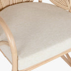 Cadeirão de Rattan Folha 63x68x81 - Gato Preto