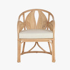 Cadeirão de Rattan Folha 63x68x81 - Gato Preto