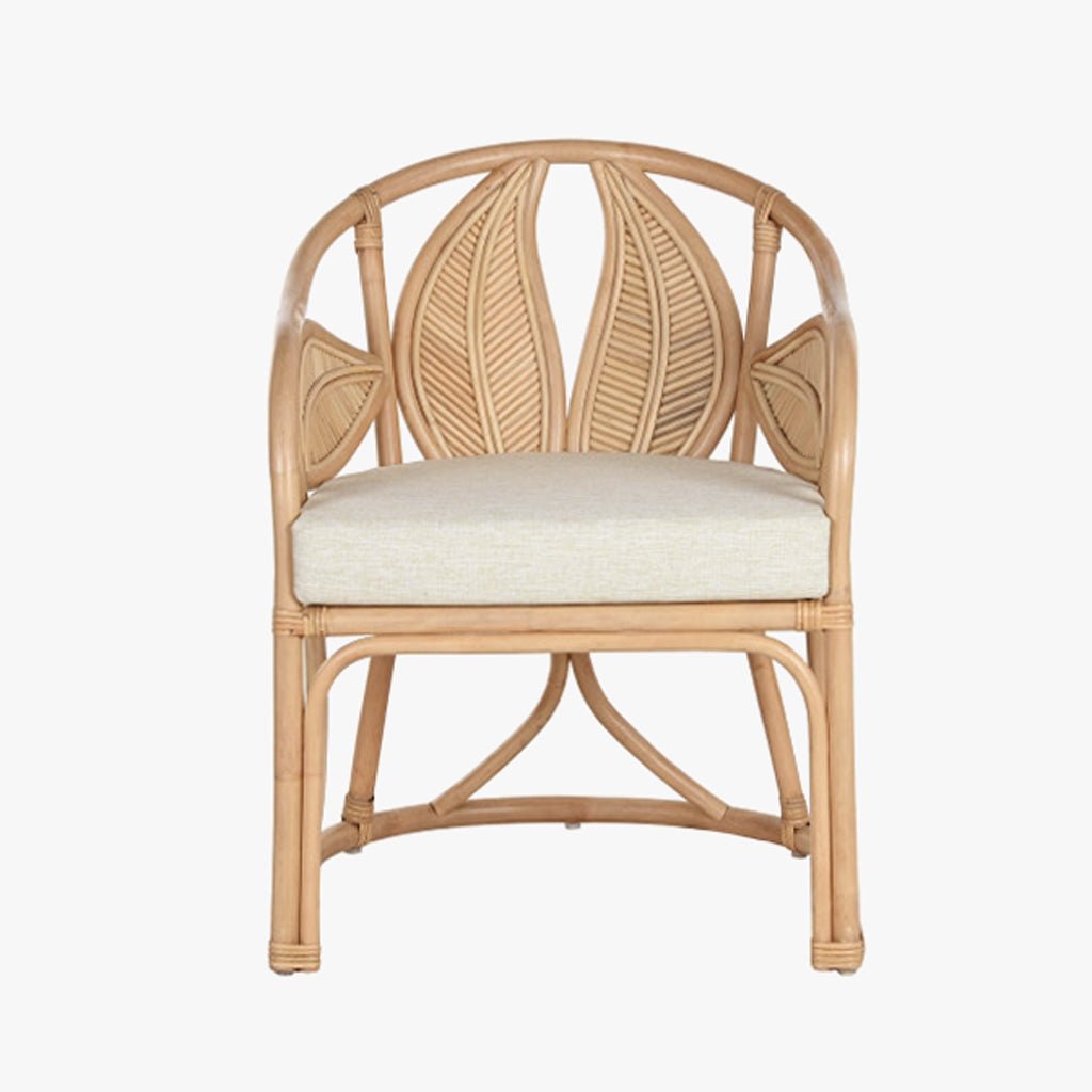 Cadeirão de Rattan Folha 63x68x81 - Gato Preto