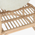 Cadeirão de Rattan Folha 63x68x81 - Gato Preto