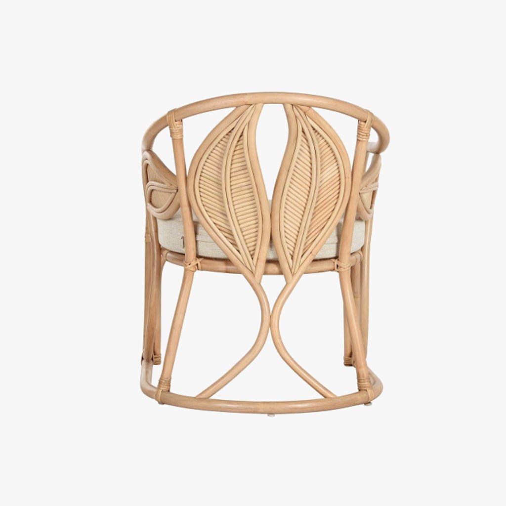 Cadeirão de Rattan Folha 63x68x81 - Gato Preto