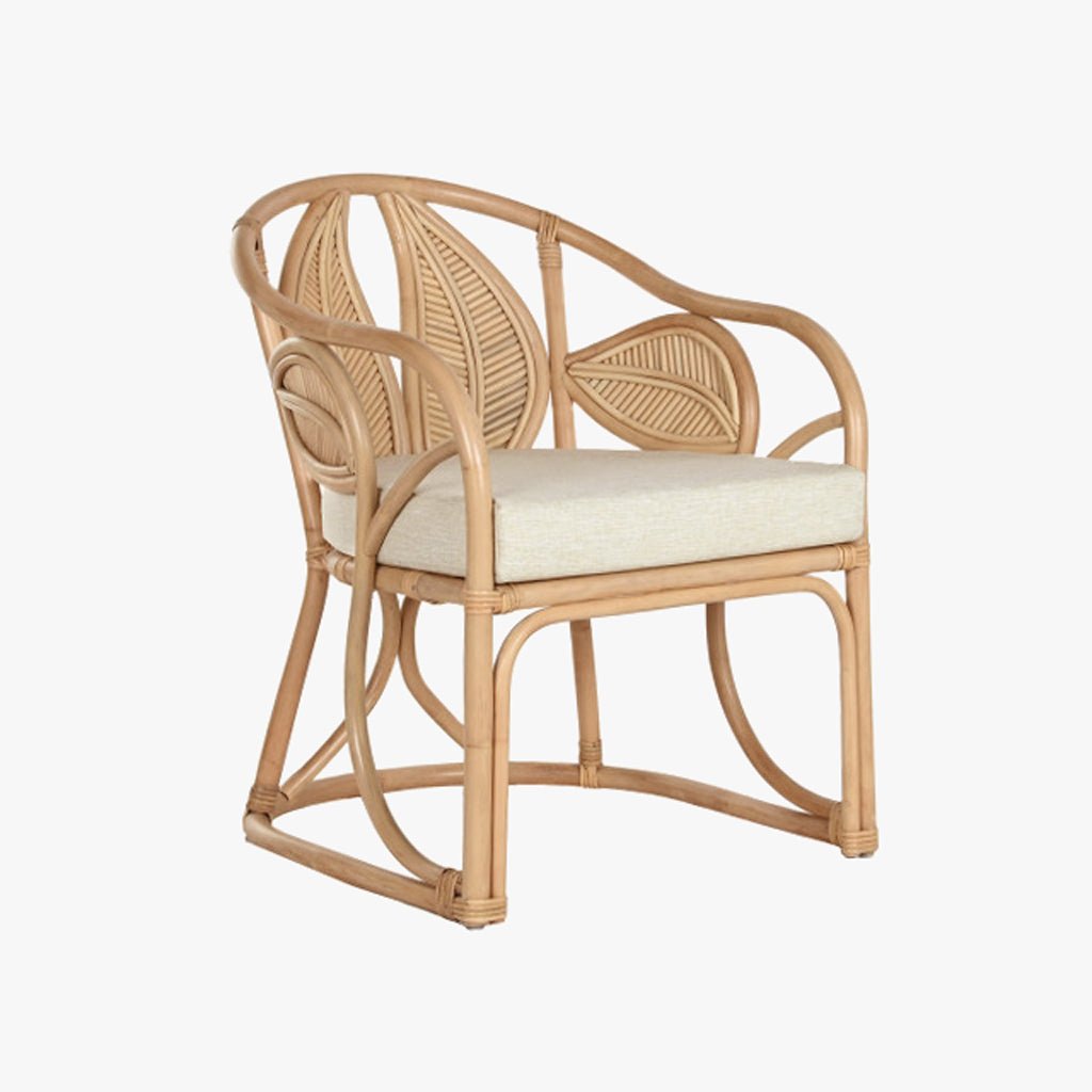 Cadeirão de Rattan Folha 63x68x81 - Gato Preto