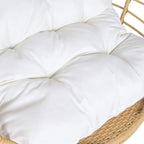 Cadeirao de Rattan Giratório Gato Preto