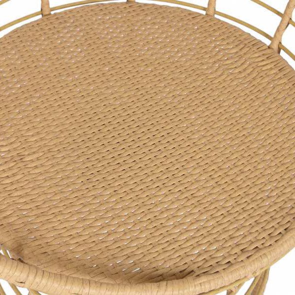 Cadeirao de Rattan Giratório 83x73x143 COMPORTA - Gato Preto