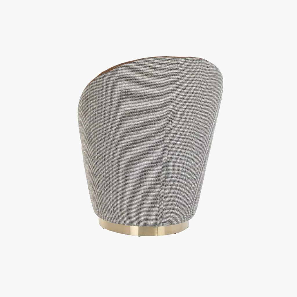 Cadeirão Padrão Castanho 69x69x85 VERSAILLES - Gato Preto