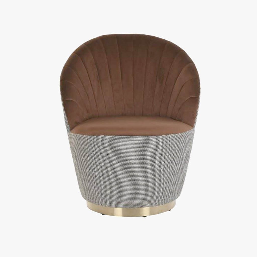 Cadeirão Padrão Castanho 69x69x85 VERSAILLES - Gato Preto