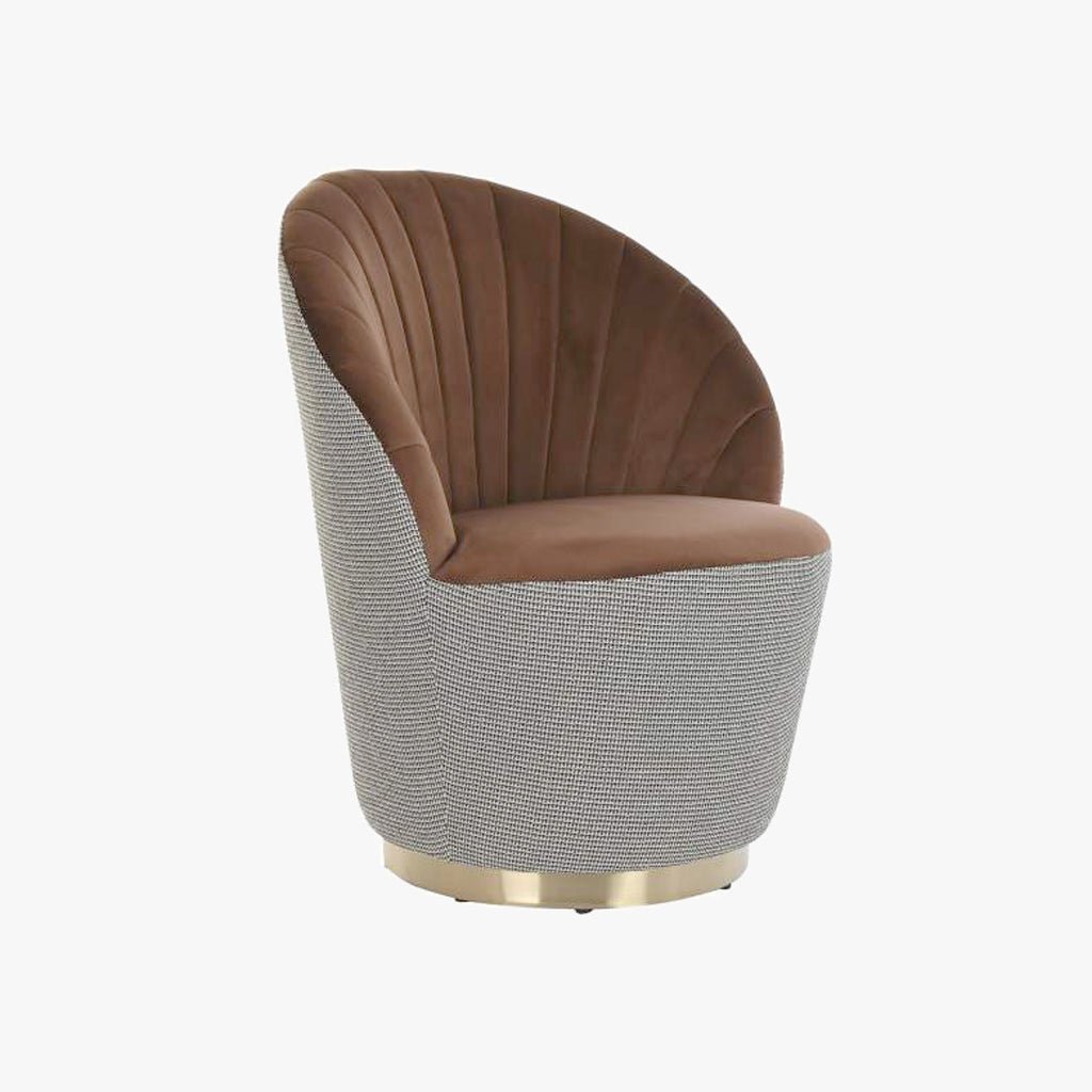 Cadeirão Padrão Castanho 69x69x85 VERSAILLES - Gato Preto