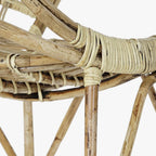 Cadeirão Redondo de Rattan 77x58x85 BALI - Gato Preto