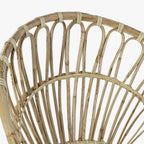 Cadeirão Redondo de Rattan 77x58x85 BALI - Gato Preto