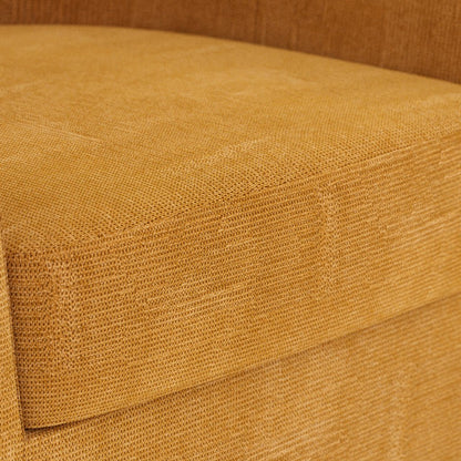 Cadeirão rotativo amarelo DUPARC - Gato Preto