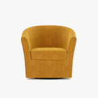 Cadeirão rotativo amarelo DUPARC - Gato Preto