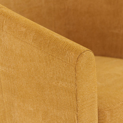 Cadeirão rotativo amarelo DUPARC - Gato Preto