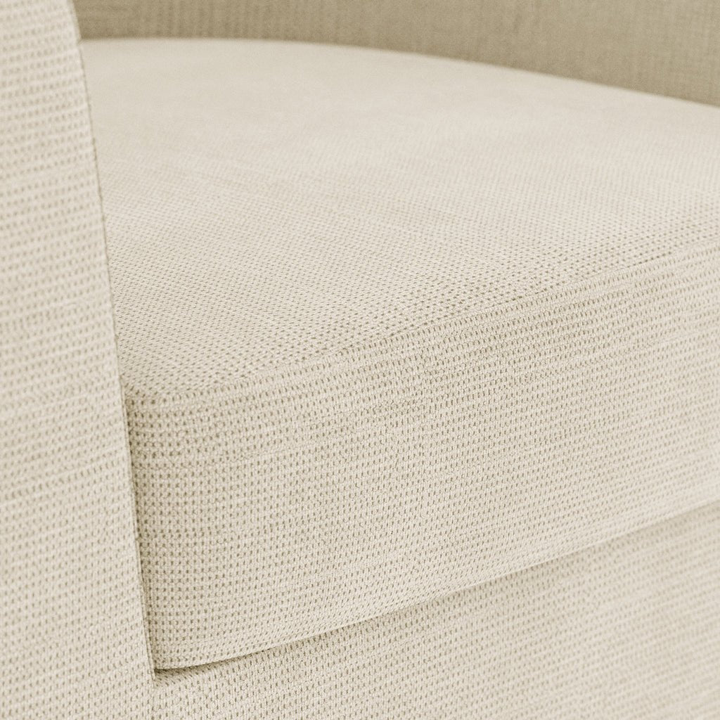 Cadeirão rotativo bege DUPARC - Gato Preto