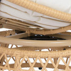 Cadeirão Rotativo em Rattan Natural BALI - Gato Preto