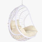 Cadeirão Suspenso Ball Spring Bege 90x70x110 - Gato Preto