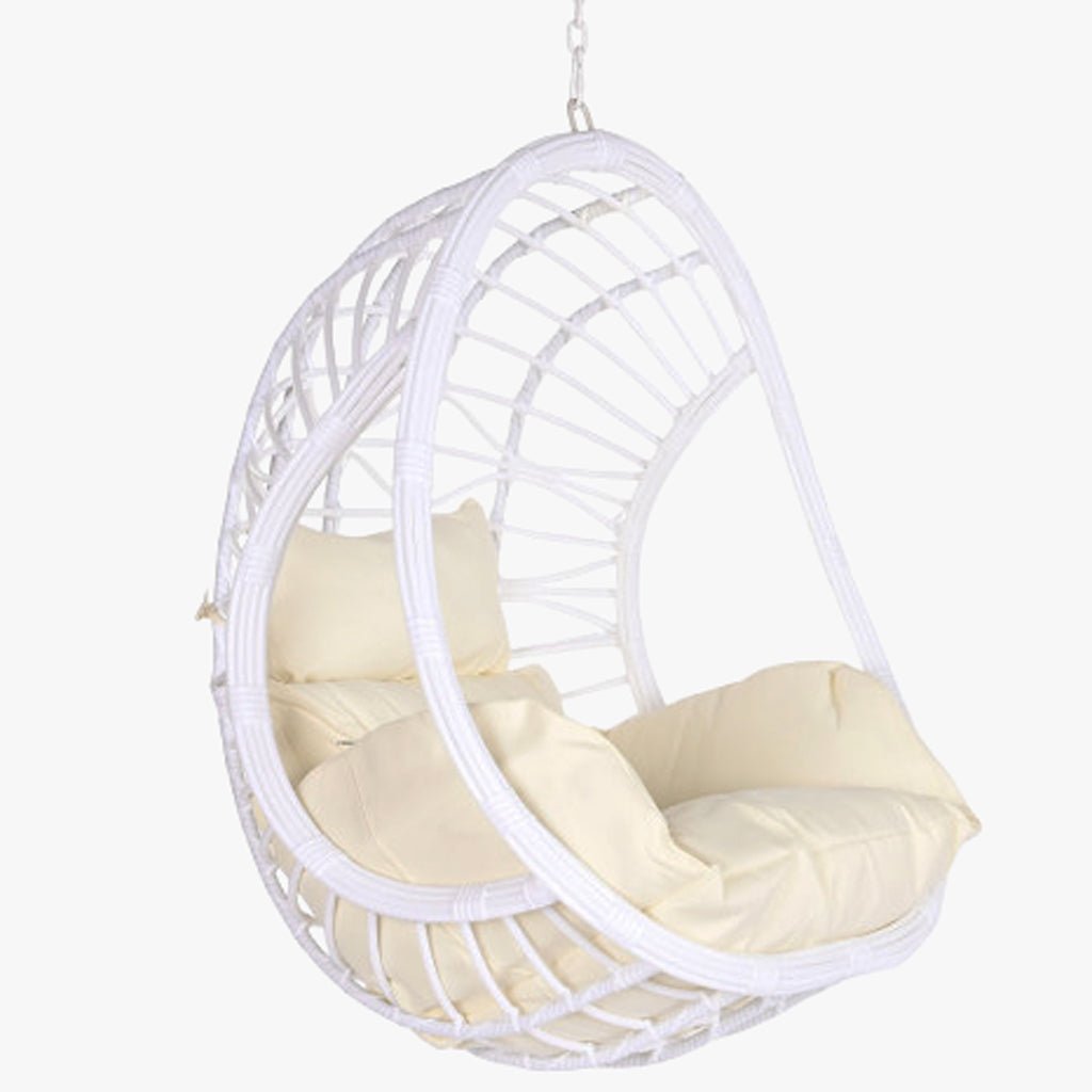 Cadeirão Suspenso Ball Spring Bege 90x70x110 - Gato Preto