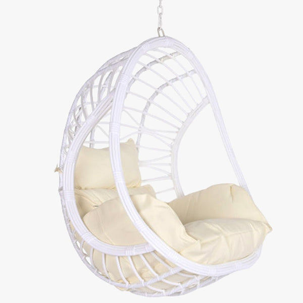 Cadeirão Suspenso Ball Spring Bege 90x70x110 - Gato Preto