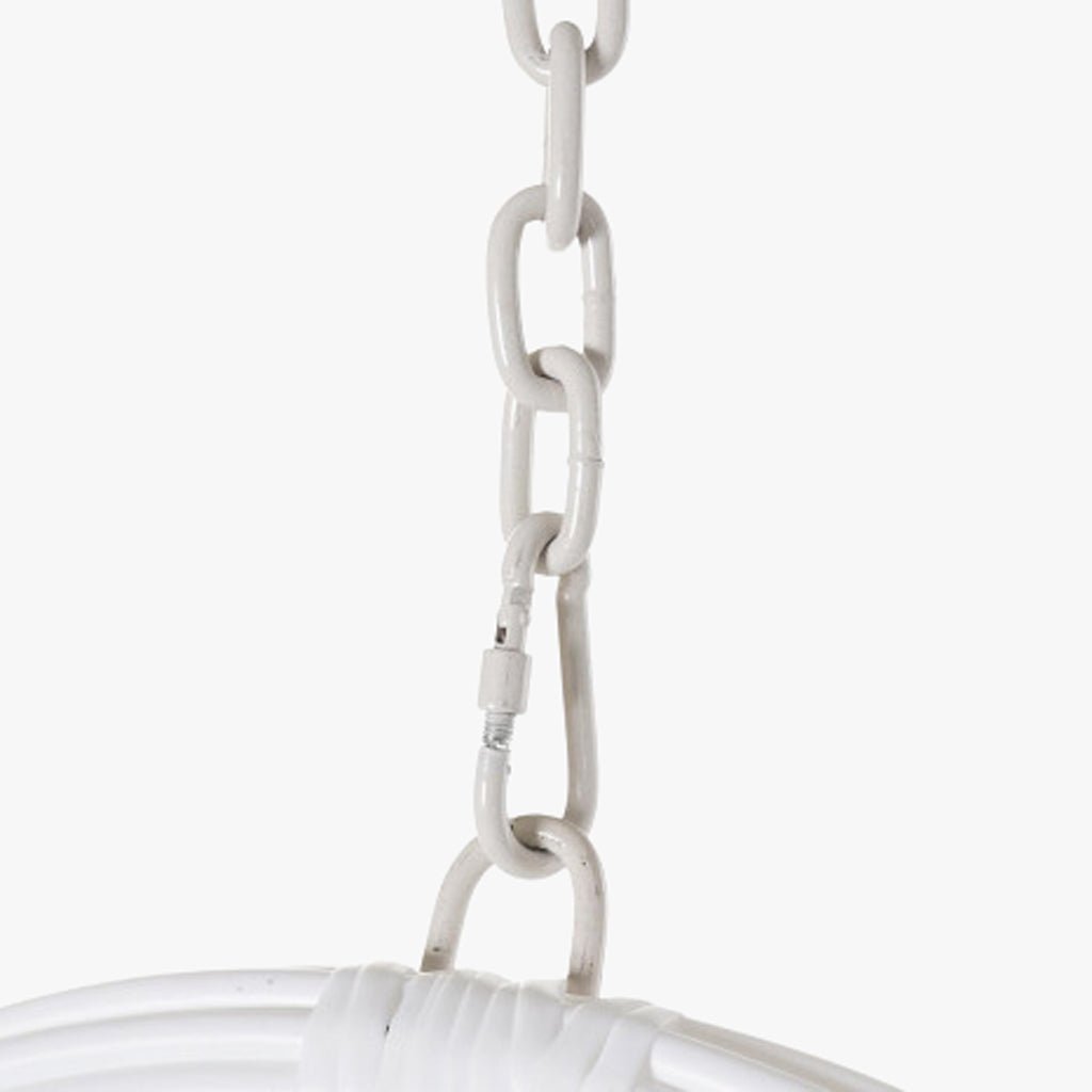 Cadeirão Suspenso Ball Spring Bege/Cinza 90x70x110 - Gato Preto