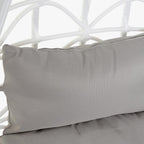 Cadeirão Suspenso Ball Spring Bege/Cinza 90x70x110 - Gato Preto