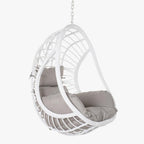 Cadeirão Suspenso Ball Spring Bege/Cinza 90x70x110 - Gato Preto