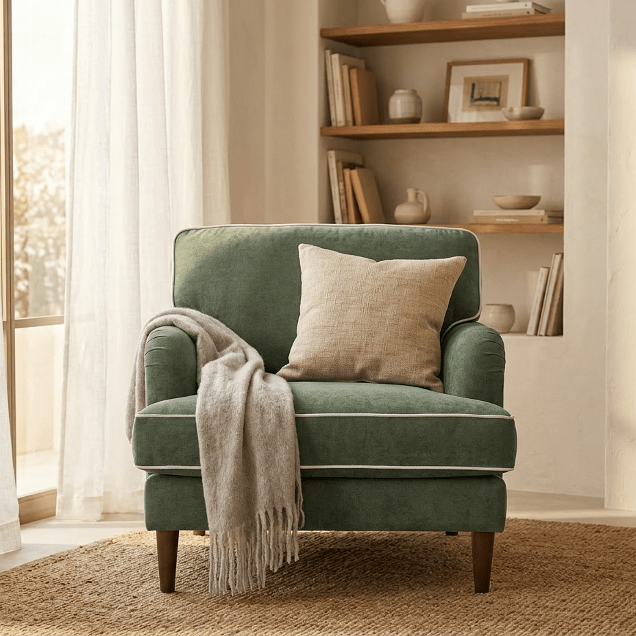 Cadeirão Verde Bg 93x94x86 Spencer - Gato Preto