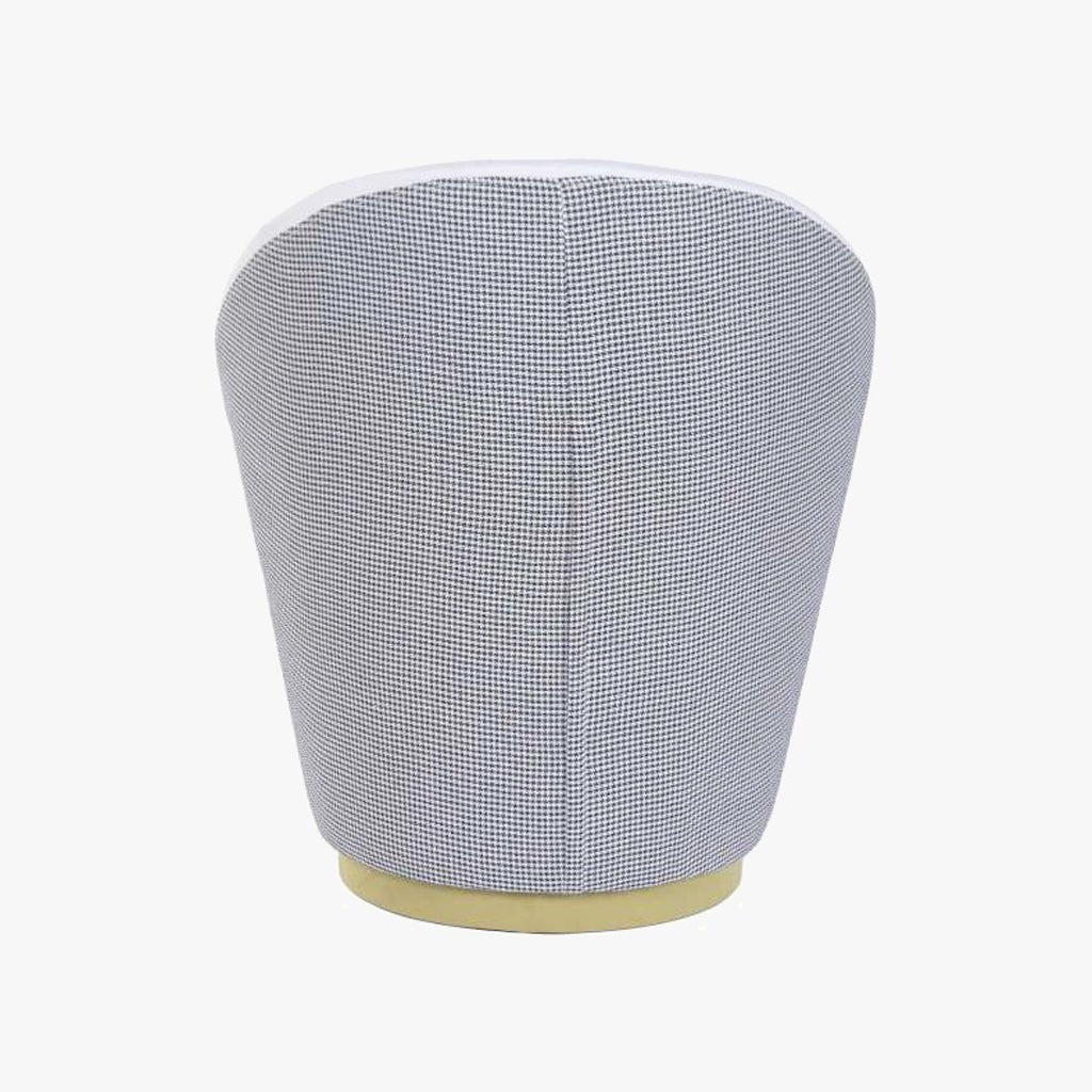 Cadeirão Xadrez Branco 69x69x85 VERSAILLES - Gato Preto