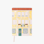 Caderno Capa Dura Pautado Casas A5 VILLAGE - Gato Preto