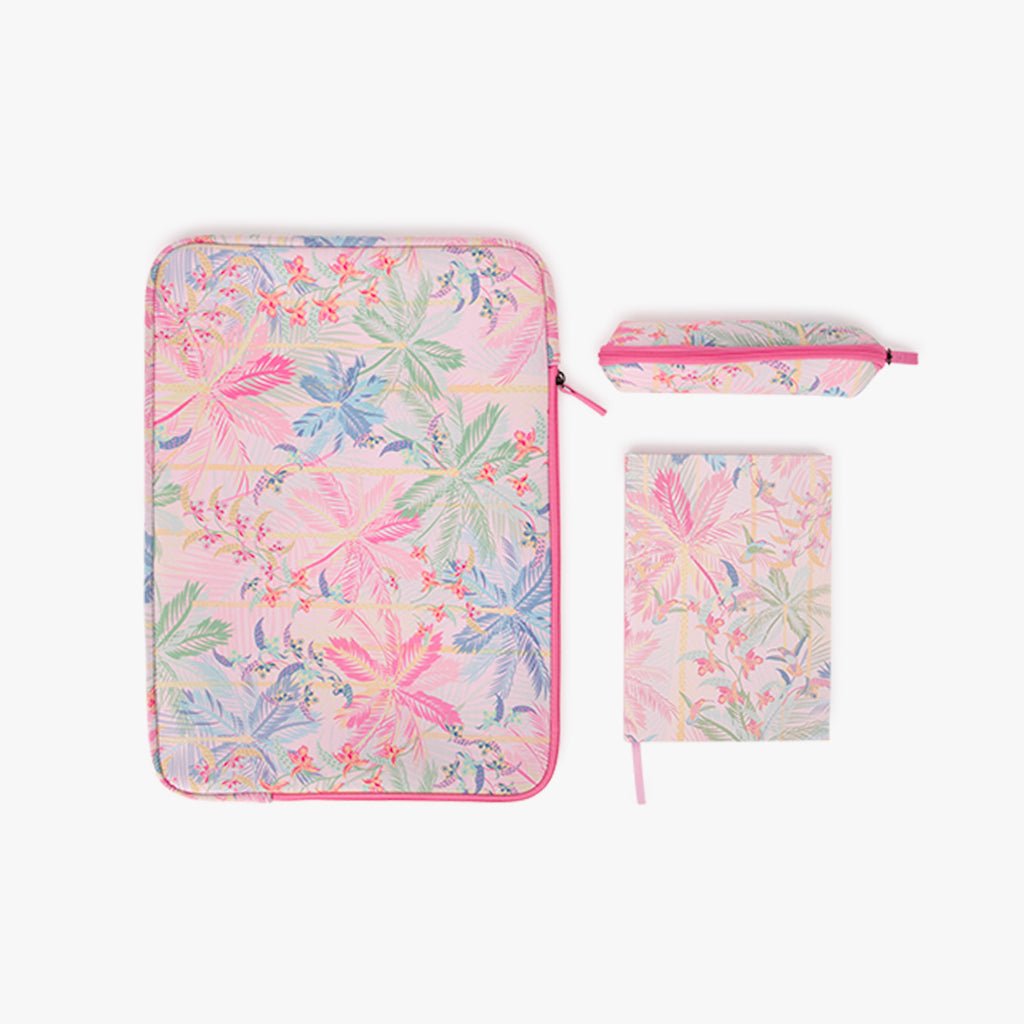 Caderno Capa Dura Pontilhado Folhagem A5 SUMMER SHADES - Gato Preto