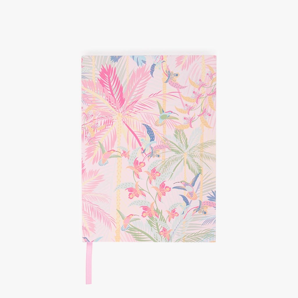 Caderno Capa Dura Pontilhado Folhagem A5 SUMMER SHADES - Gato Preto