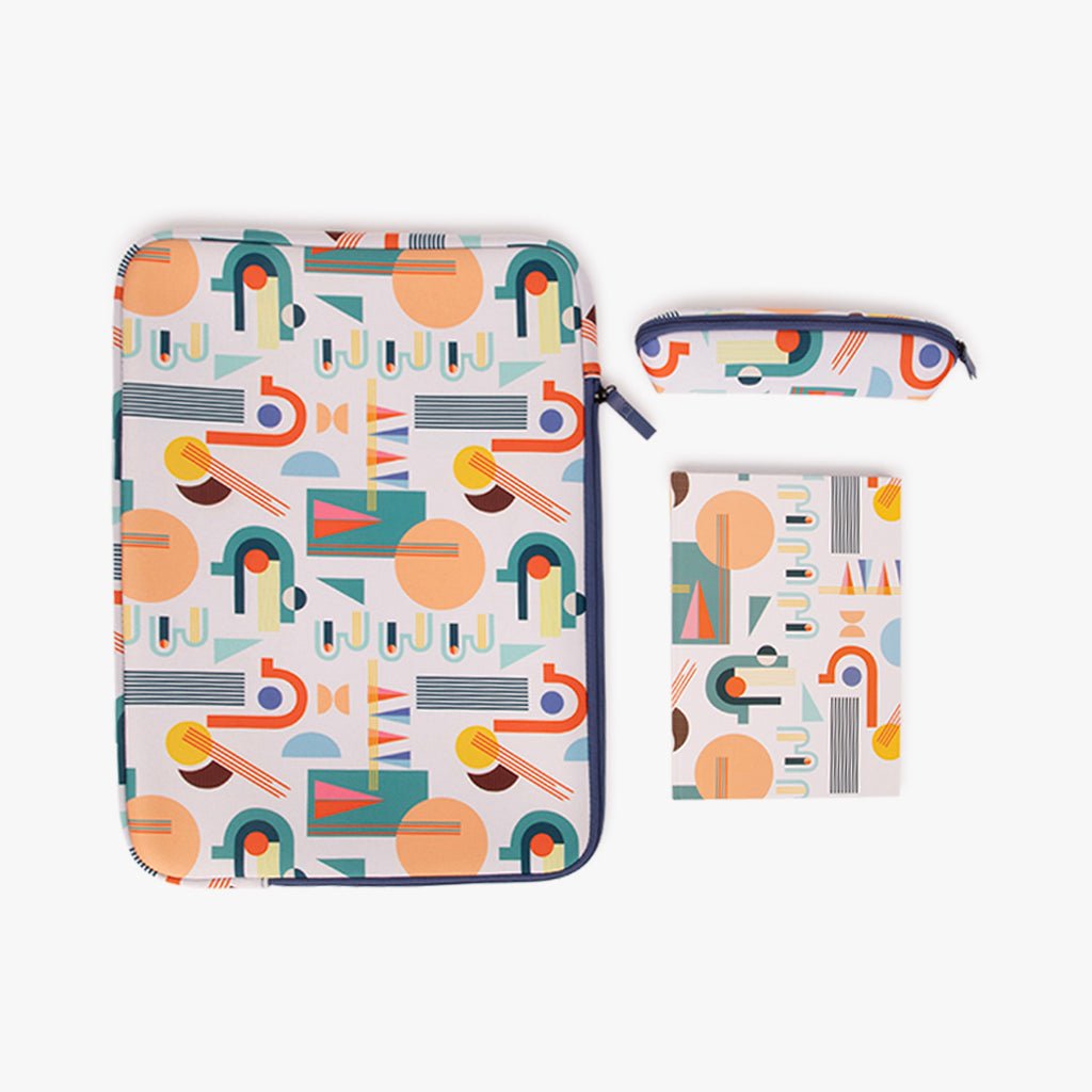 Caderno Capa Dura Pontilhado Geométrico A5 GROOVY - Gato Preto