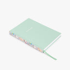 Caderno Journal Verde Capa Dura A5 AQUI CABE O MUNDO - Gato Preto