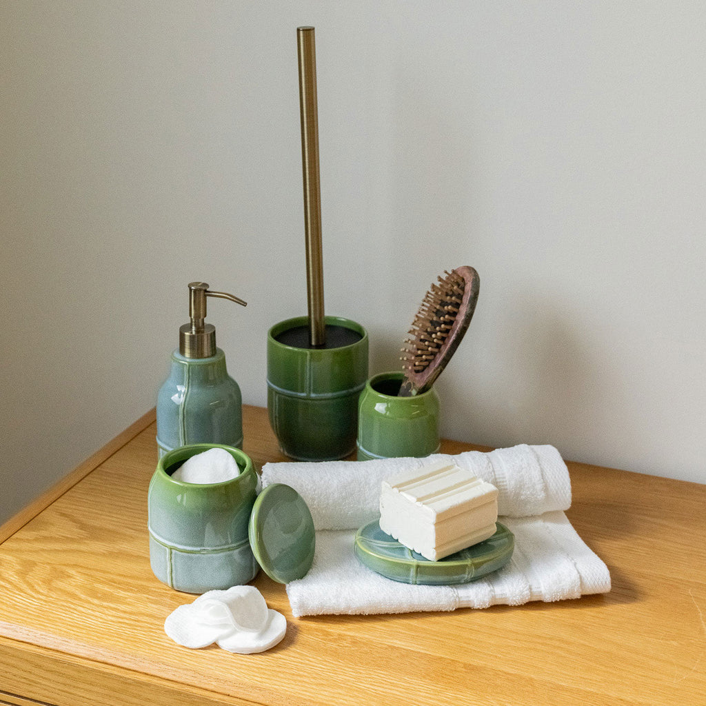 Caixa de Cerâmica Verde IOS - Gato Preto