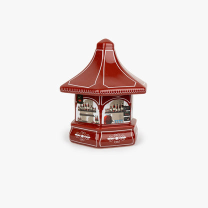 Caixa Decorativa Vermelha Quiosque de Ginja KIOSK - Gato Preto