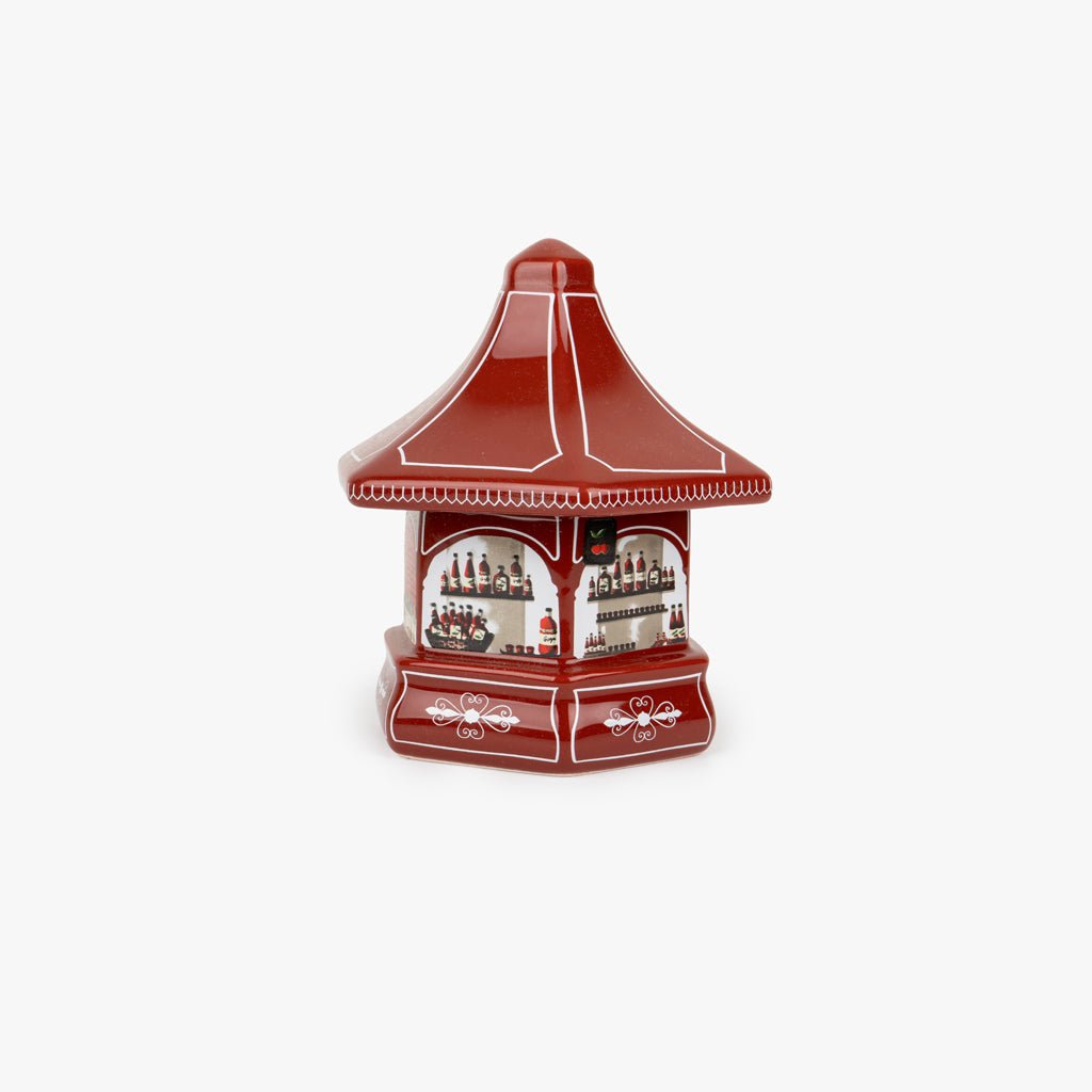 Caixa Decorativa Vermelha Quiosque de Ginja KIOSK - Gato Preto