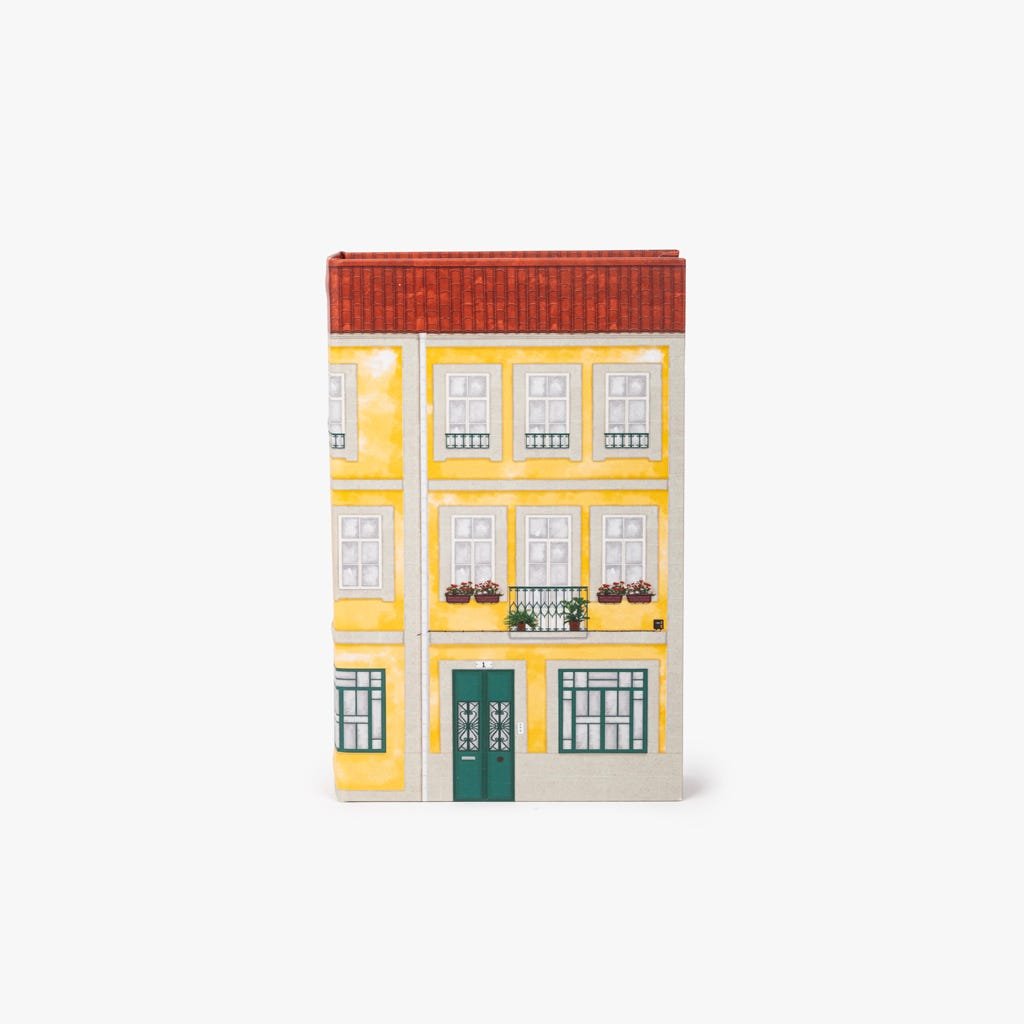 Caixa Livro Amarela VILLAGE - Gato Preto