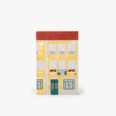 Caixa Livro Amarela VILLAGE - Gato Preto